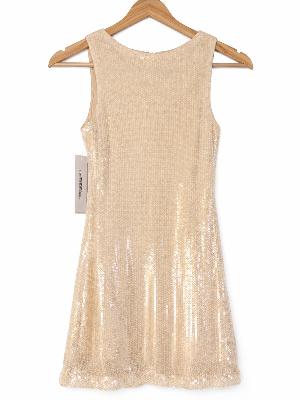 ✨ Yumiko Champagne Sparkle Sequin Romper Size 2 NWT